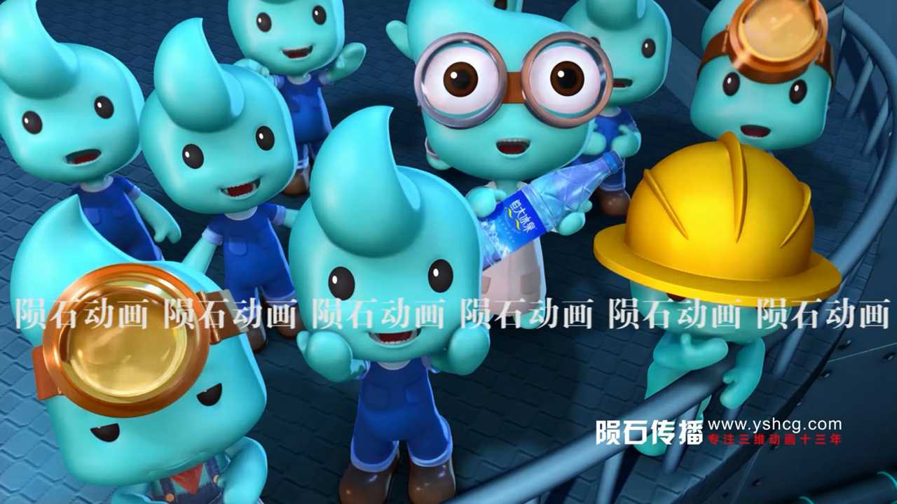 超炫的矿泉水角色动画